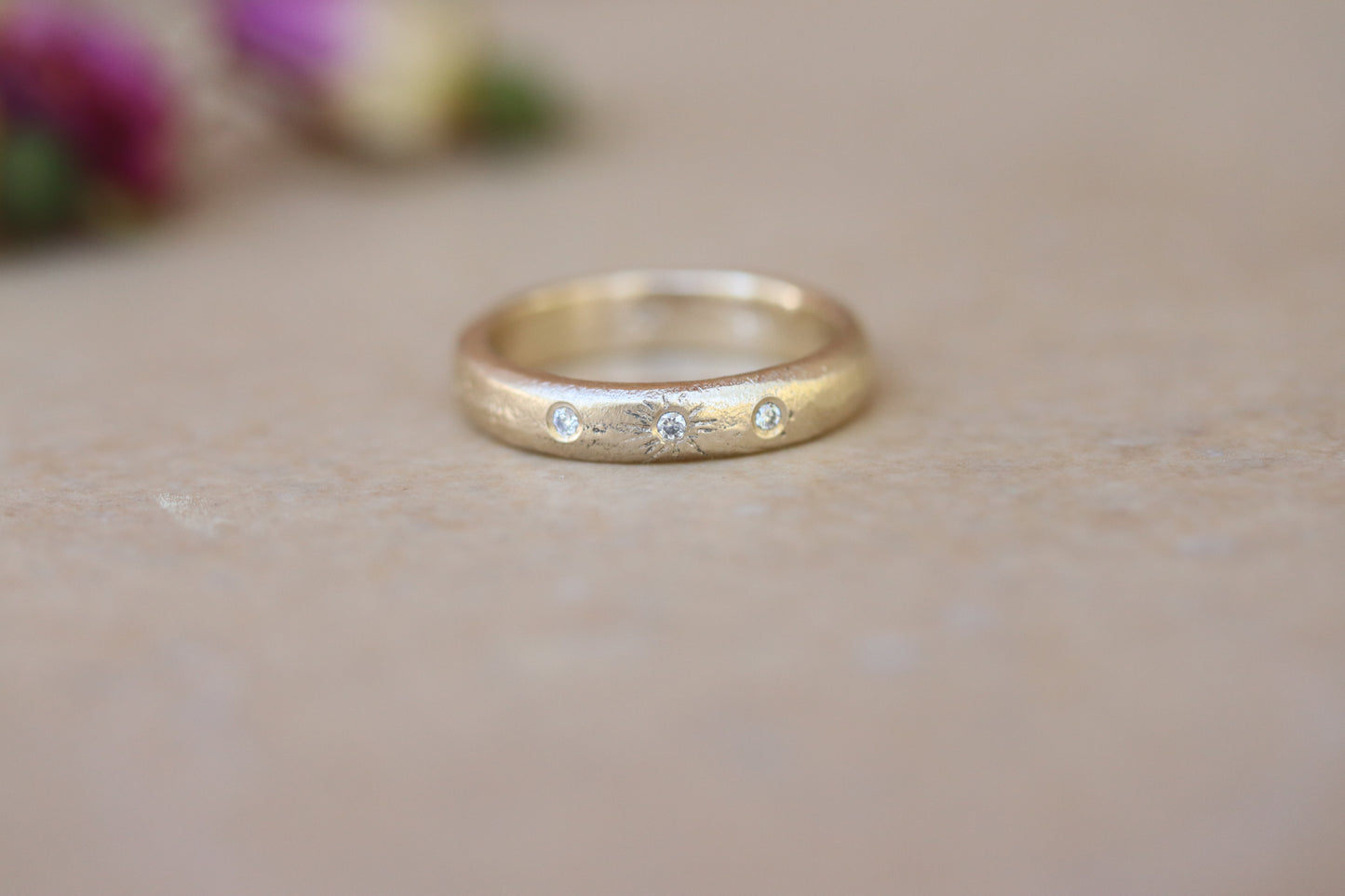 Saranac Reclaimed Diamond Sandcast Band