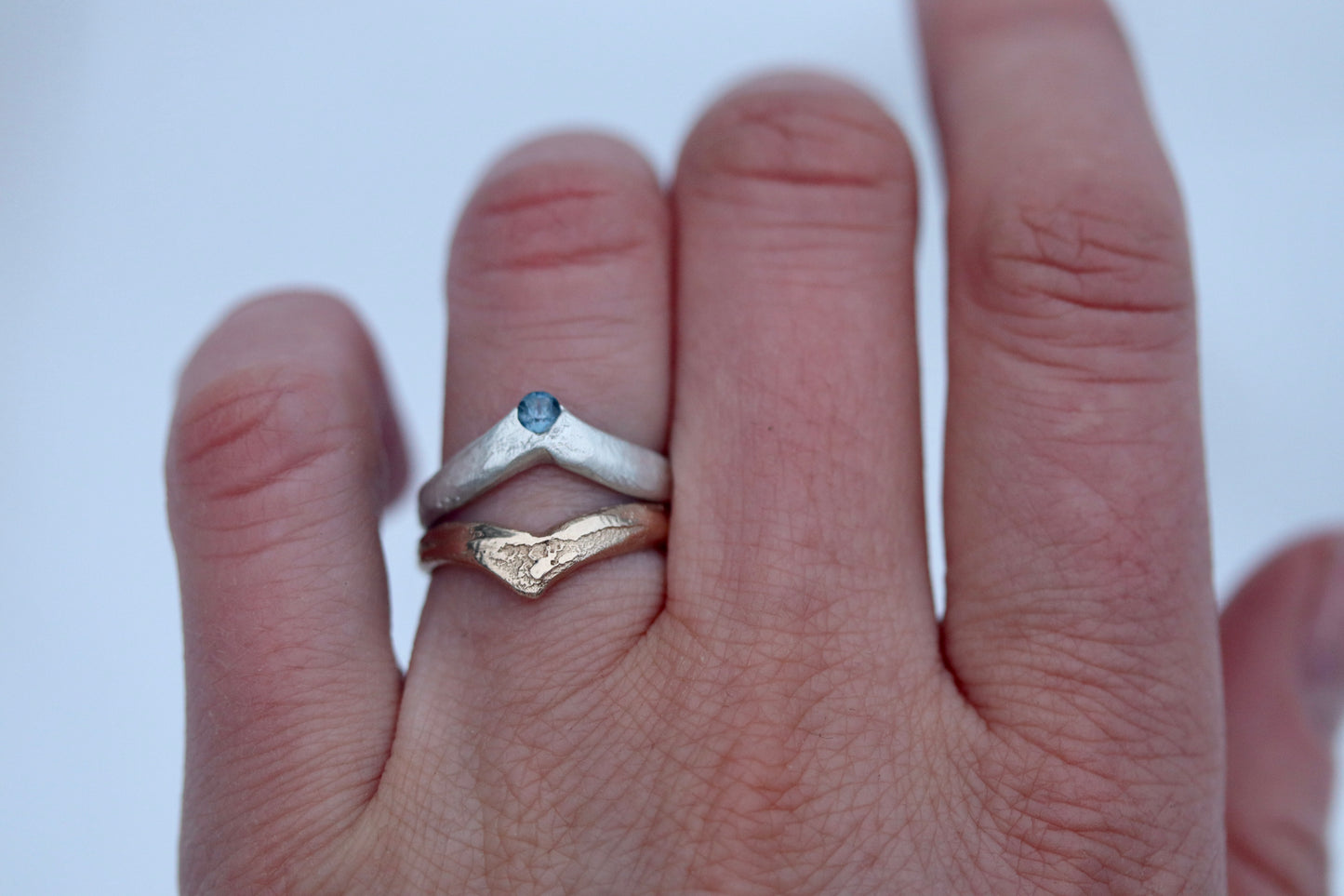 Venus Ring. Silver & Sapphire