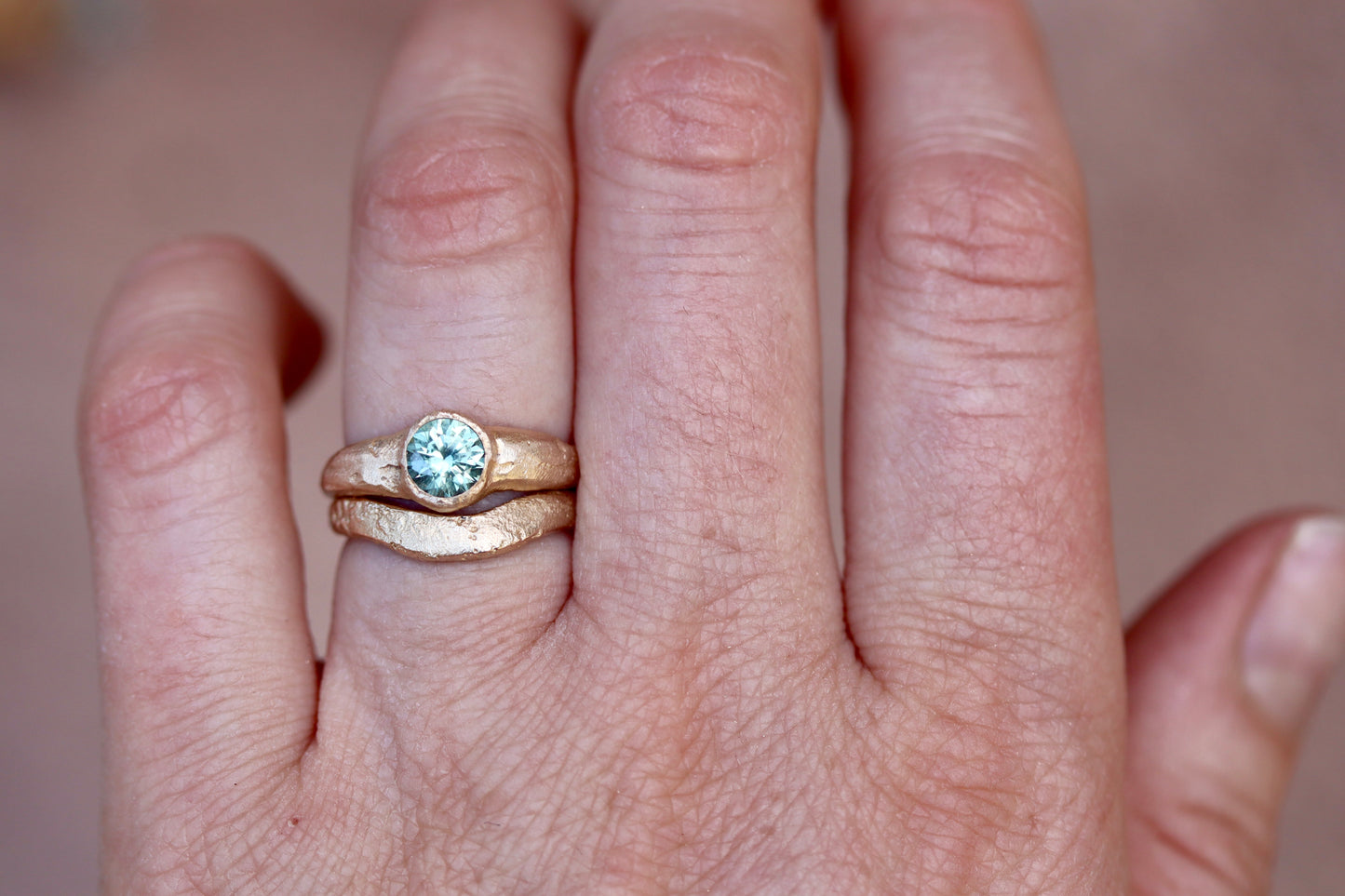 Marcy Ring. Montana Sapphire Solitaire Ring