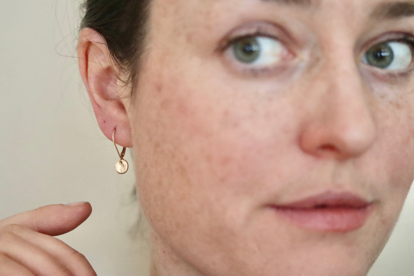 Petite 14kt Gold Orb Earrings