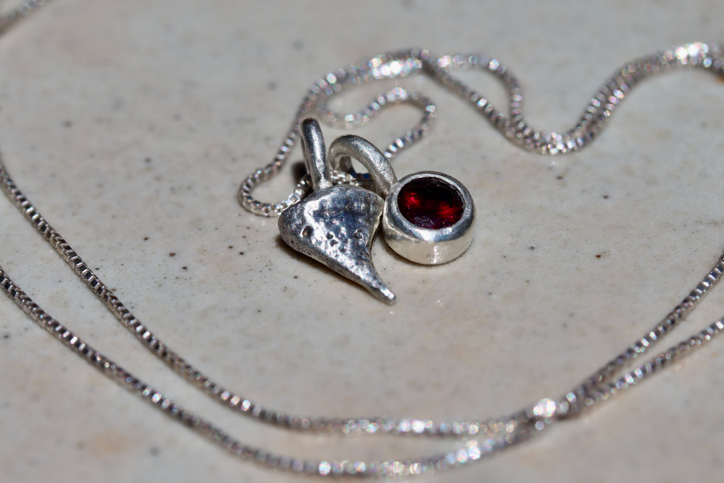 Thorn Necklace. Garnet PRE-ORDER