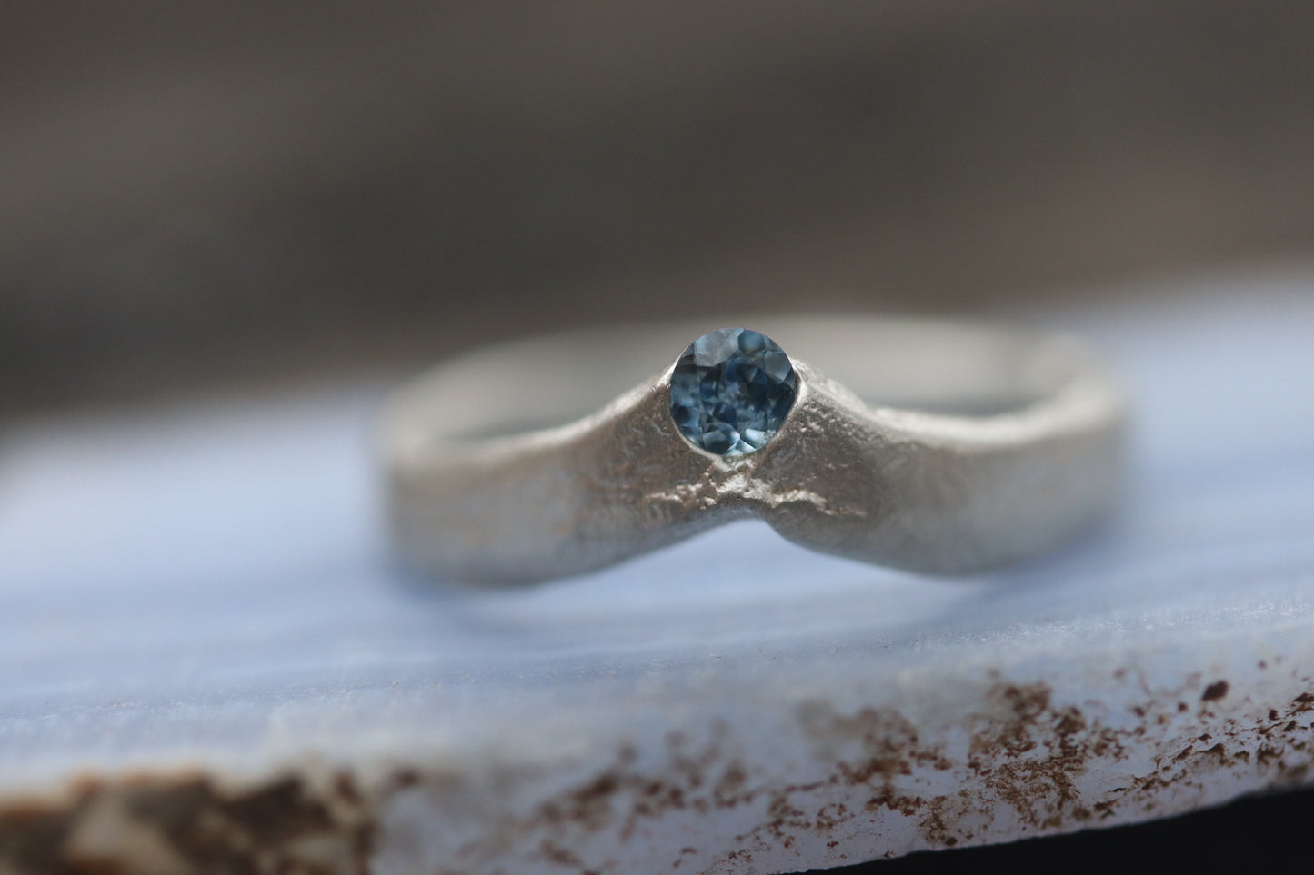 Venus Ring. Silver & Sapphire