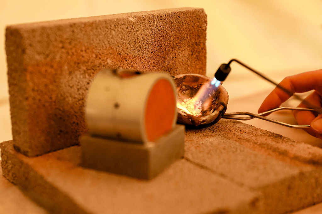 organic rustic wedding engagement rings sandcast handmade handcrafted ethical sustainable eco jewelry