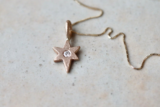 Celestial 14kt Gold Diamond Necklace