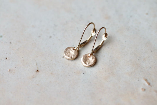 Petite 14kt Gold Orb Earrings