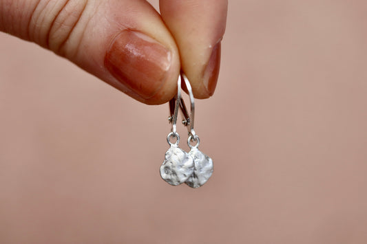 Petite Textured Drop Earrings