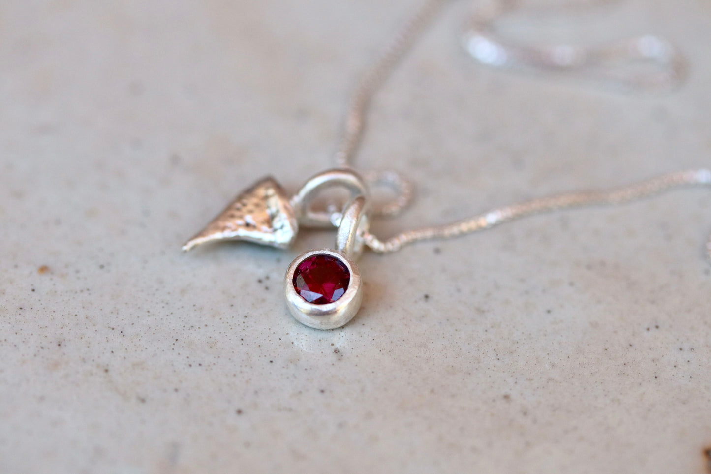 Thorn Necklace. Garnet PRE-ORDER