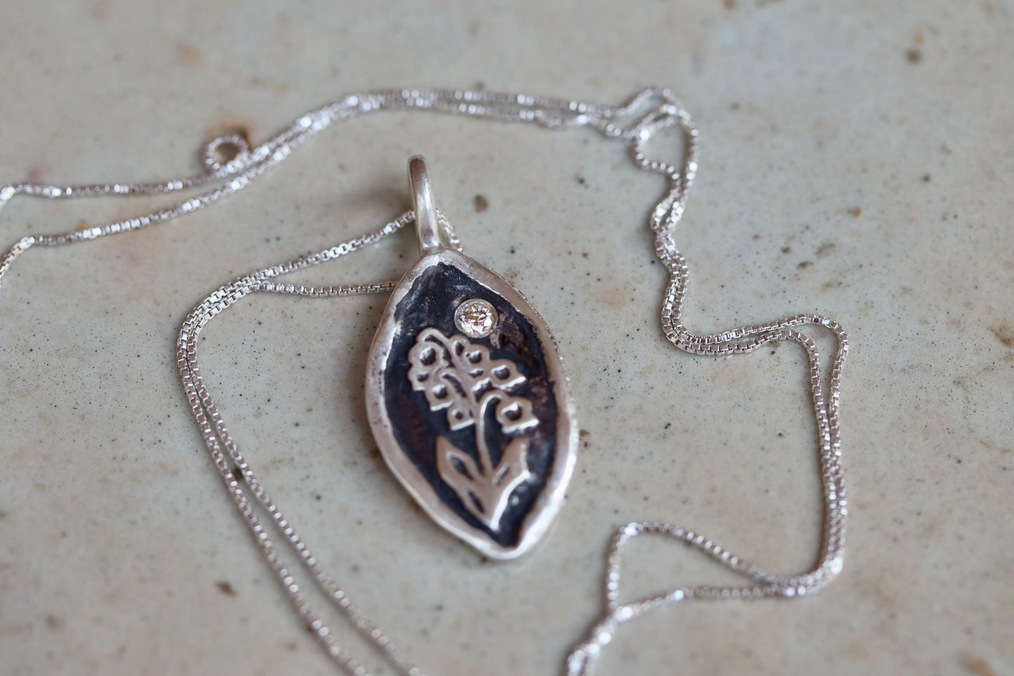 Mountain Heather Necklace & Diamond