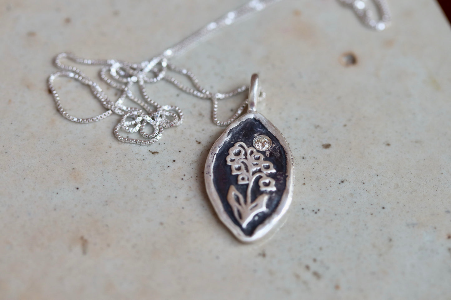 Mountain Heather Necklace & Diamond