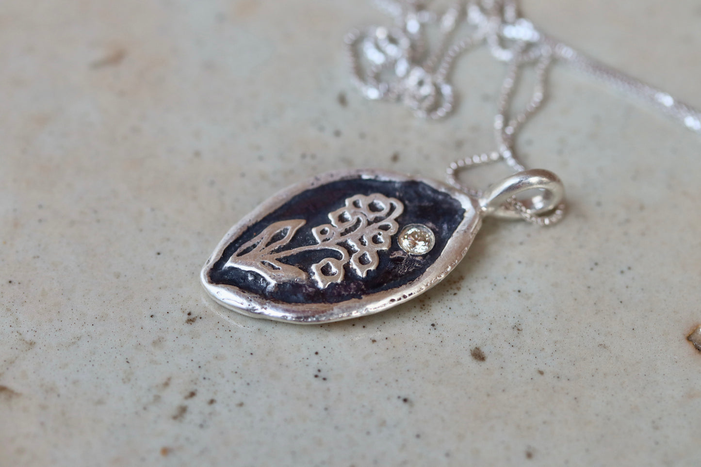 Mountain Heather Necklace & Diamond