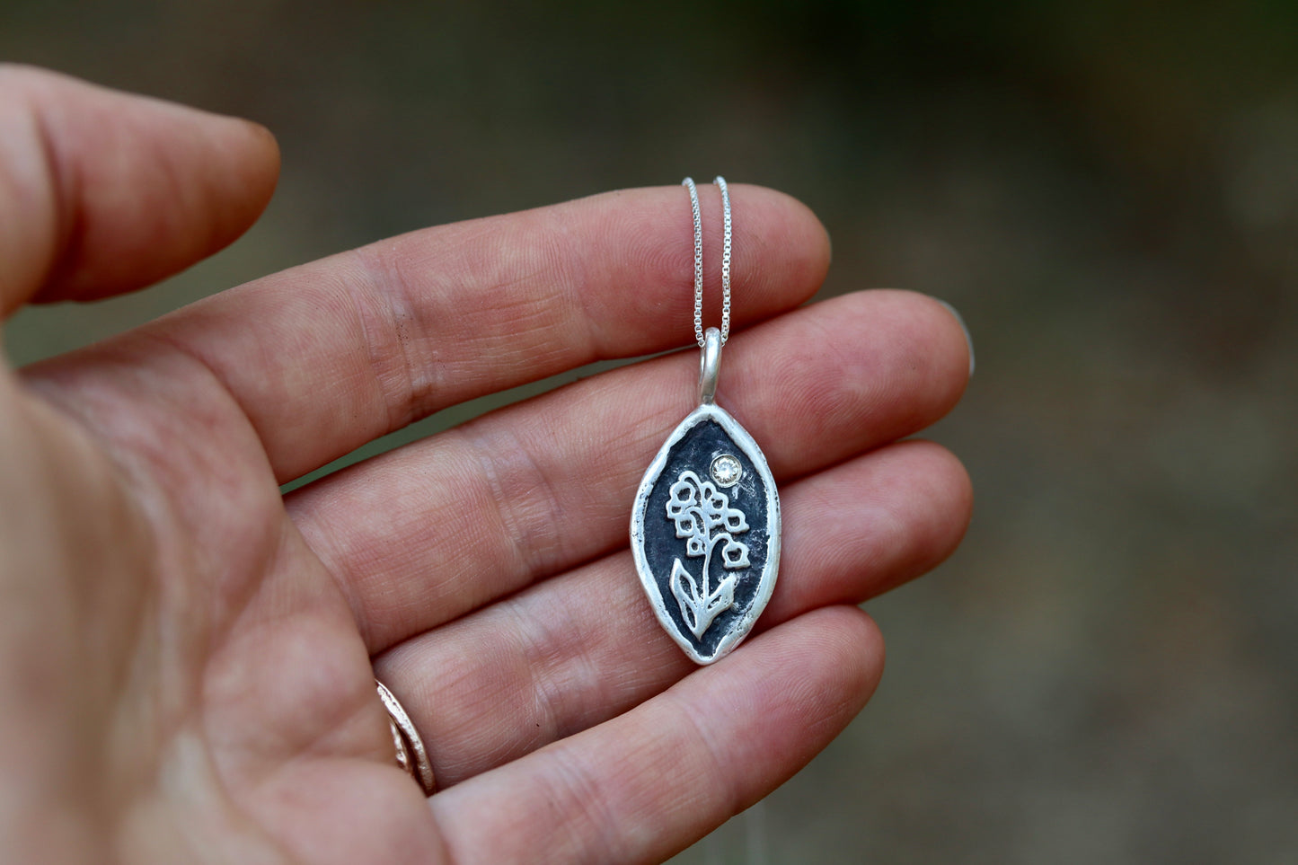 Mountain Heather Necklace & Diamond