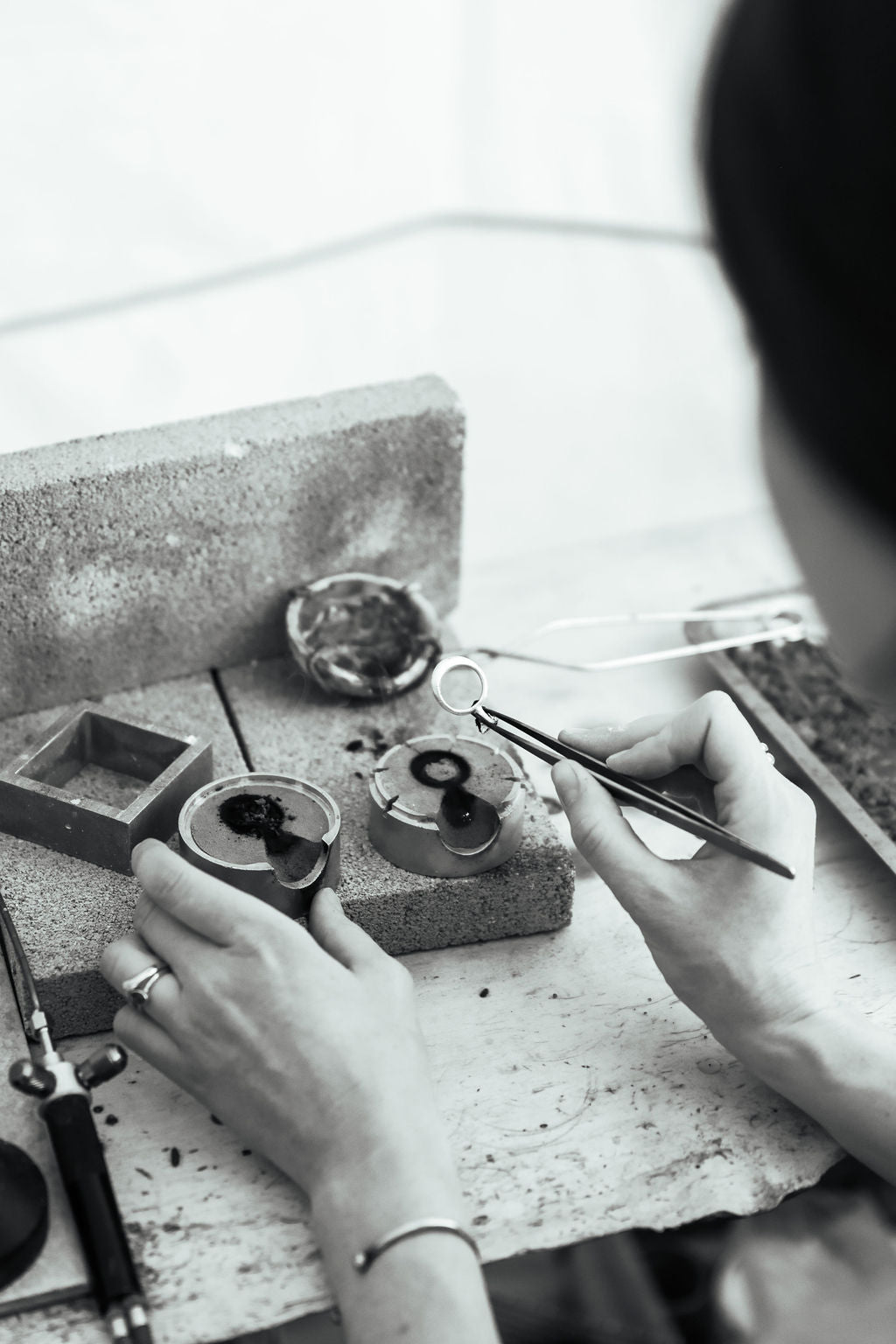 paige devlin jewelry sandcast methow valley wa artist wedding jewelry pacific northwest wedding ethical fine jeweler