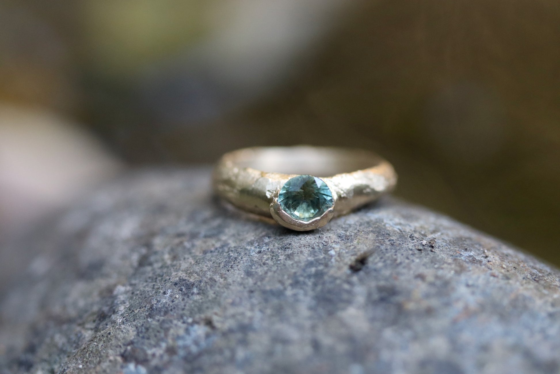 montana sapphire rustic organic solitaire ringrustic organic ethical montana sapphire green sandcast solitaire engagement ring paige devlin jewelry the arrowleaf